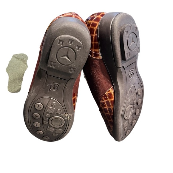 Gravity Defyer Women’s Brown Patent Leather Alligator And Suede Wing Tips Size 9 - Picture 4 of 13